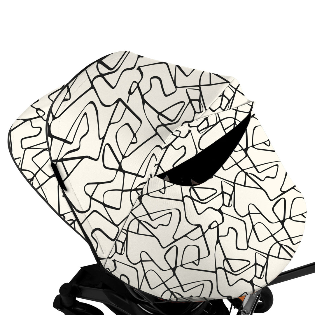 Orbit baby stroller canopy in squiggle detachable stroller canopy