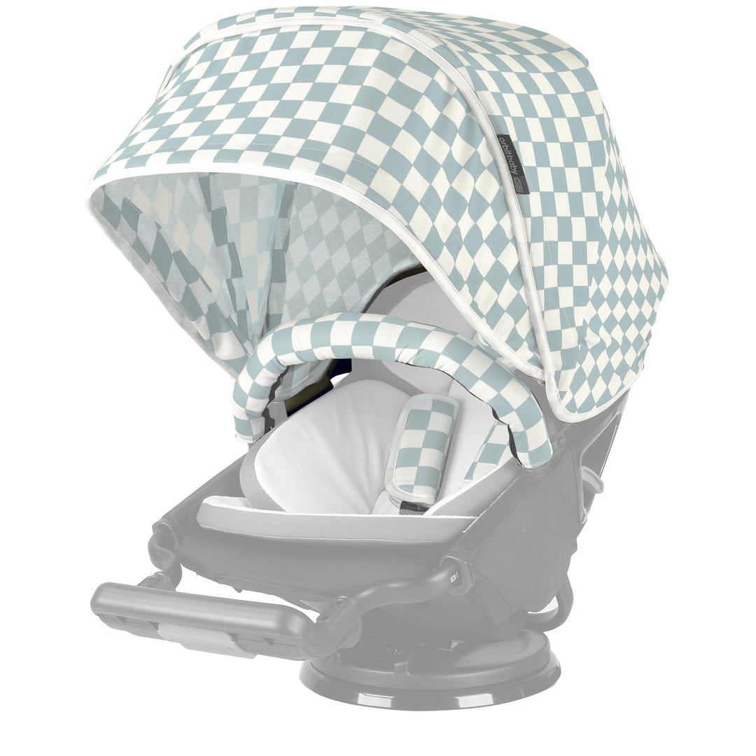 shop Orbit baby stroller canopy in checkered surf spray