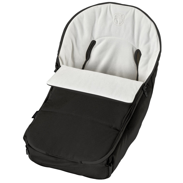 Orbit baby stroller footmuff in black stroller winter footmuff