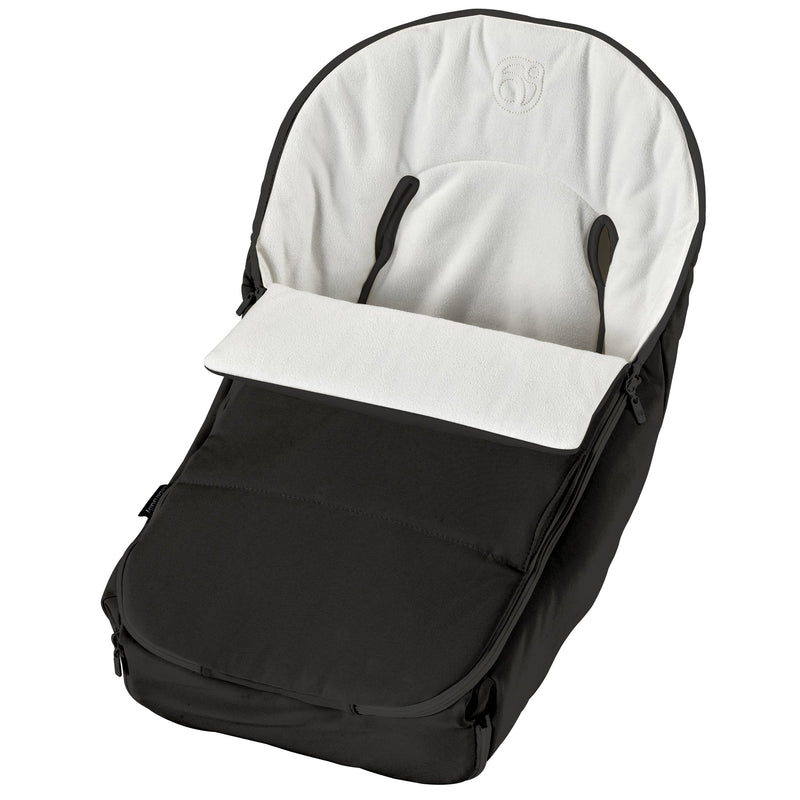 Orbit baby stroller footmuff in black stroller winter footmuff