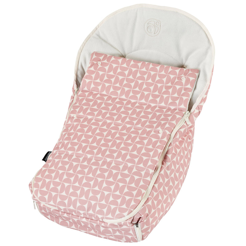 Orbit baby stroller footmuff in Mosaic Blush footmuff for stroller