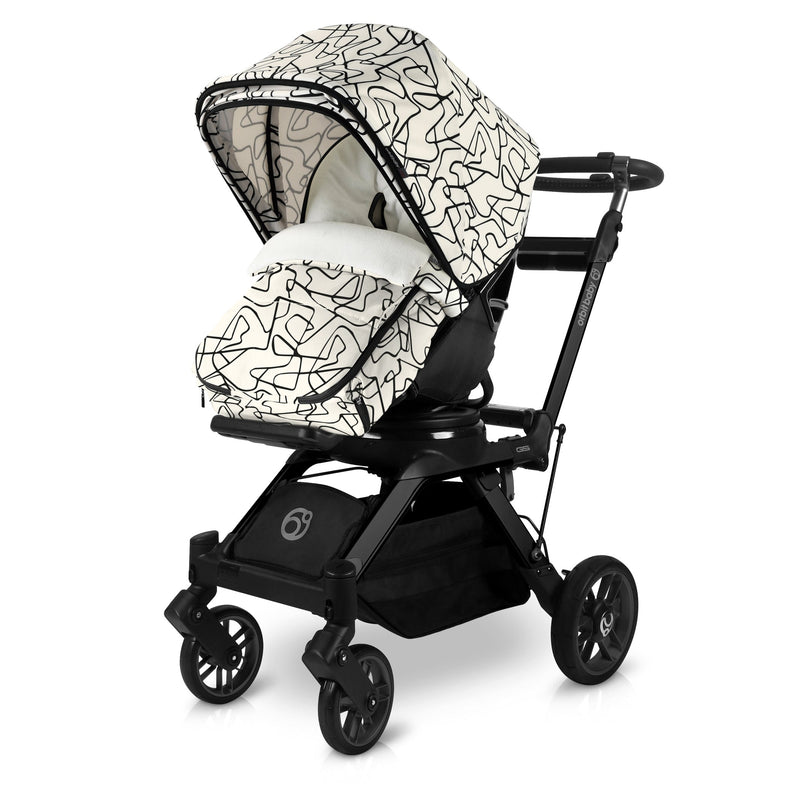 Orbit baby stroller footmuff in  squiggle black and white best universal stroller footmuff