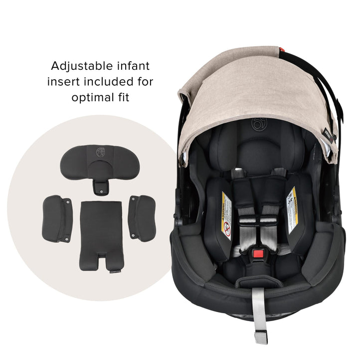 Best infant car seat Orbit Baby G5+ Infant Car Seat with Base melange flax