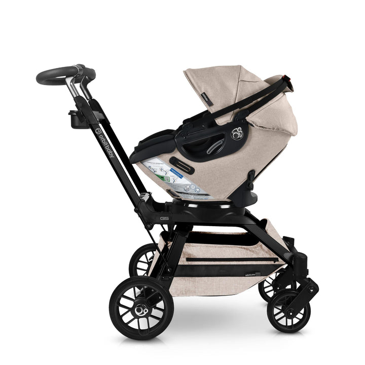 Orbit Baby G5+ Infant Car Seat with Base melange flax baby car seat with UPF 50+ canopy