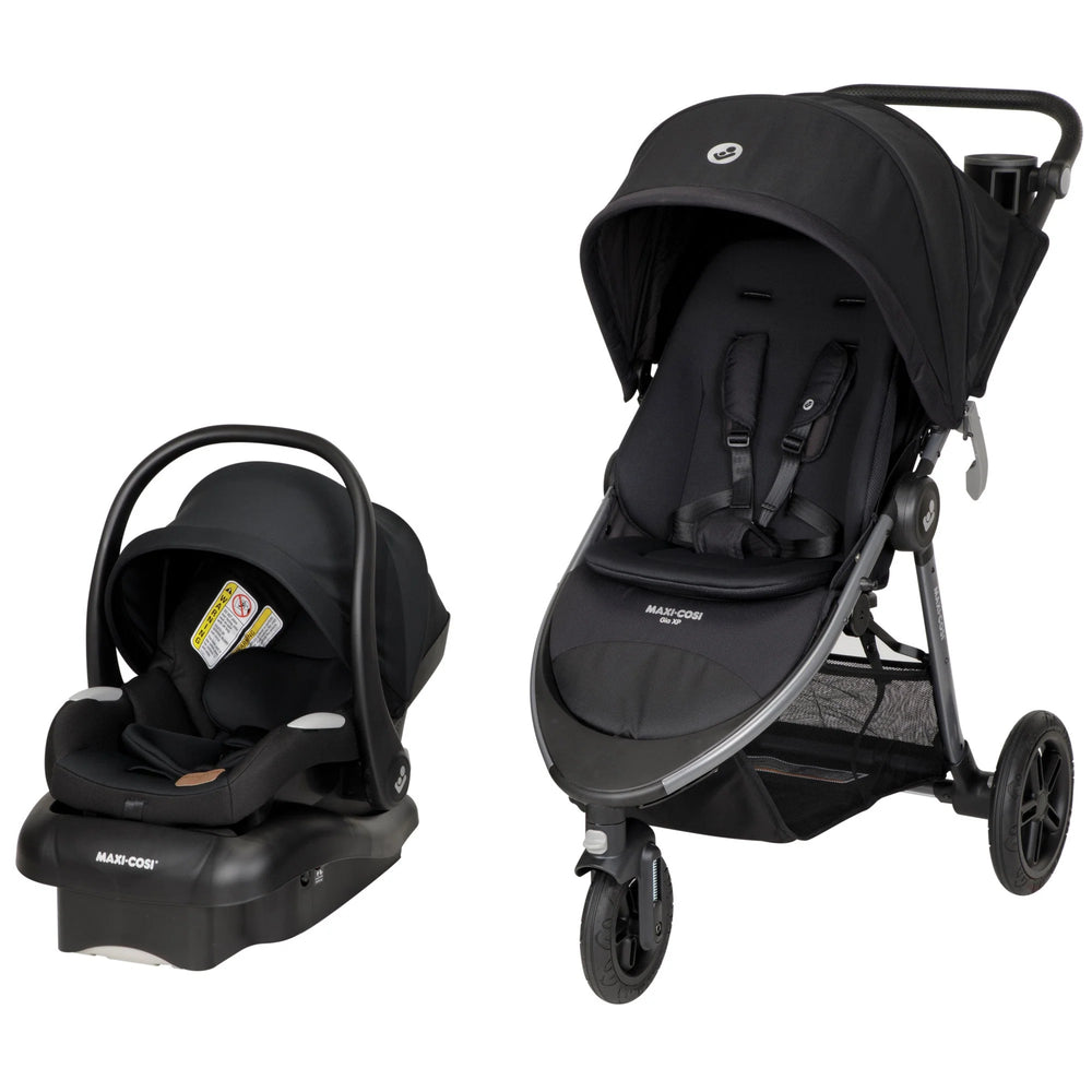 Maxi Cosi Gia XP Luxe Travel System in a modern color, perfect for busy parents, providing a smooth ride as the ideal stroller travel system.