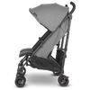 side view of uppababy glink double stroller in greyson