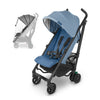 Gluxe Stroller by Uppababy with rain shield attachment