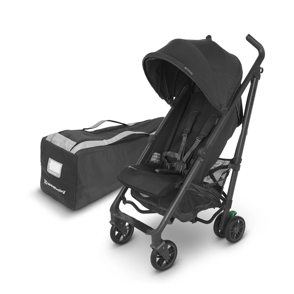 GLUXE by UPPAbaby in the color Jake with Travel Bag