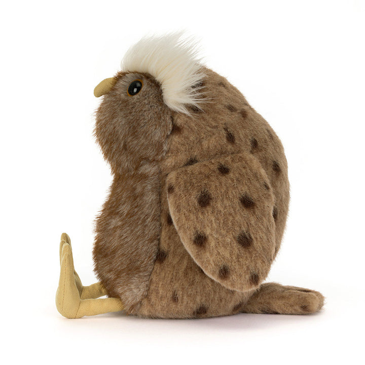 Tawoola Owl by Jellycat, a soft brown woodland owl plush and cozy holiday gift for owl lovers