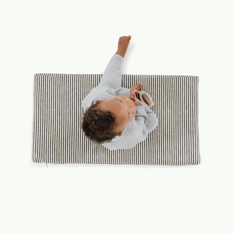 Gathre striped changing mat for babies with padding