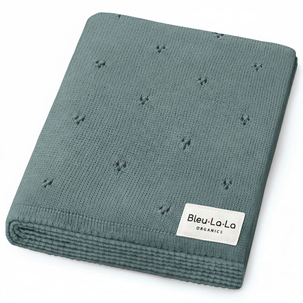 Pointelle Knit Swaddle Blanket
