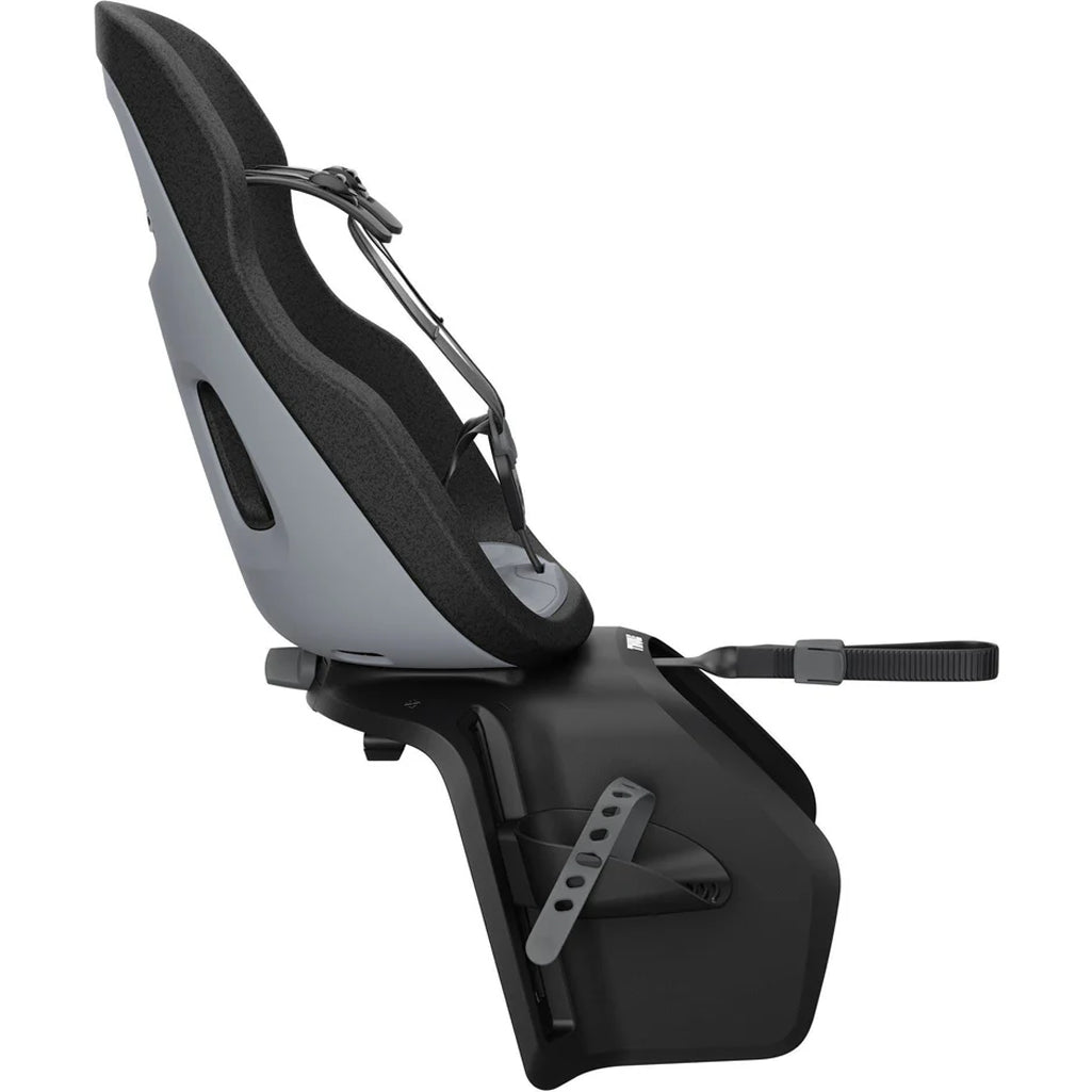 Gray Thule Yepp Nexxt2 Maxi Rack Mount, a premium Thule bike seat for kids.