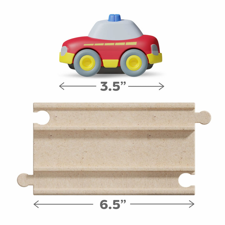 Little racers enjoy pushing and rolling with HABA Cars - My First Racetrack, a best toddler toy.
