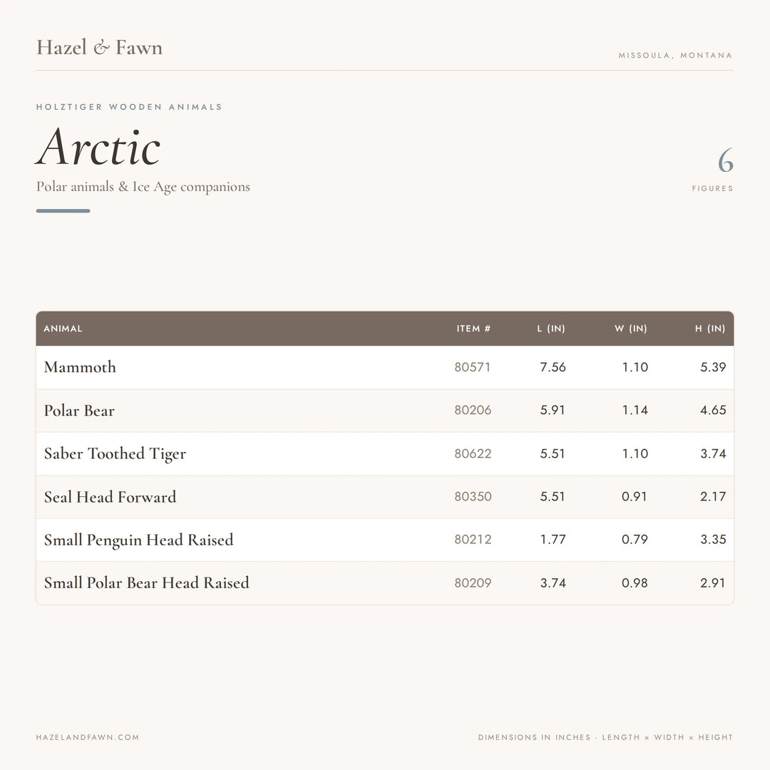 Wooden Arctic Animals