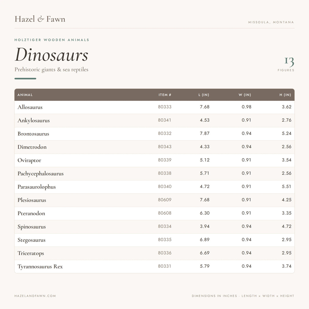 Wooden Dinosaurs