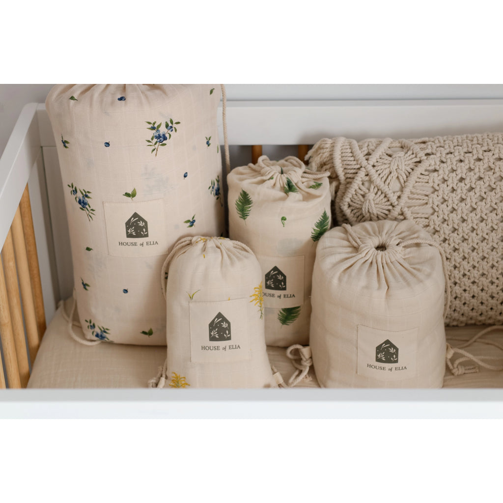 House of Elia organic cotton muslin crib sheets, stylish and ultra-soft fitted crib sheets