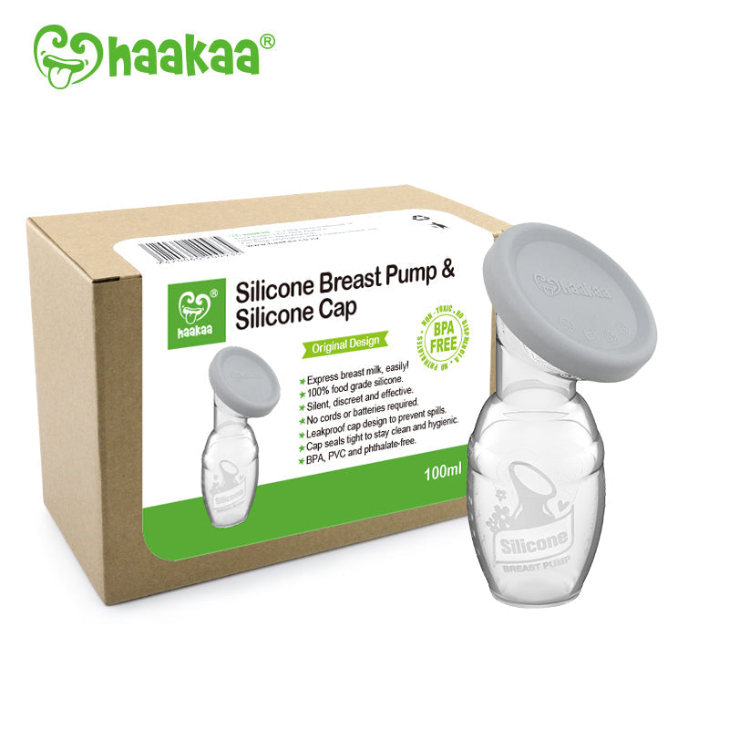 Haakaa Gen 1 Silicone breast Pump with Silicon Lid 1 Set