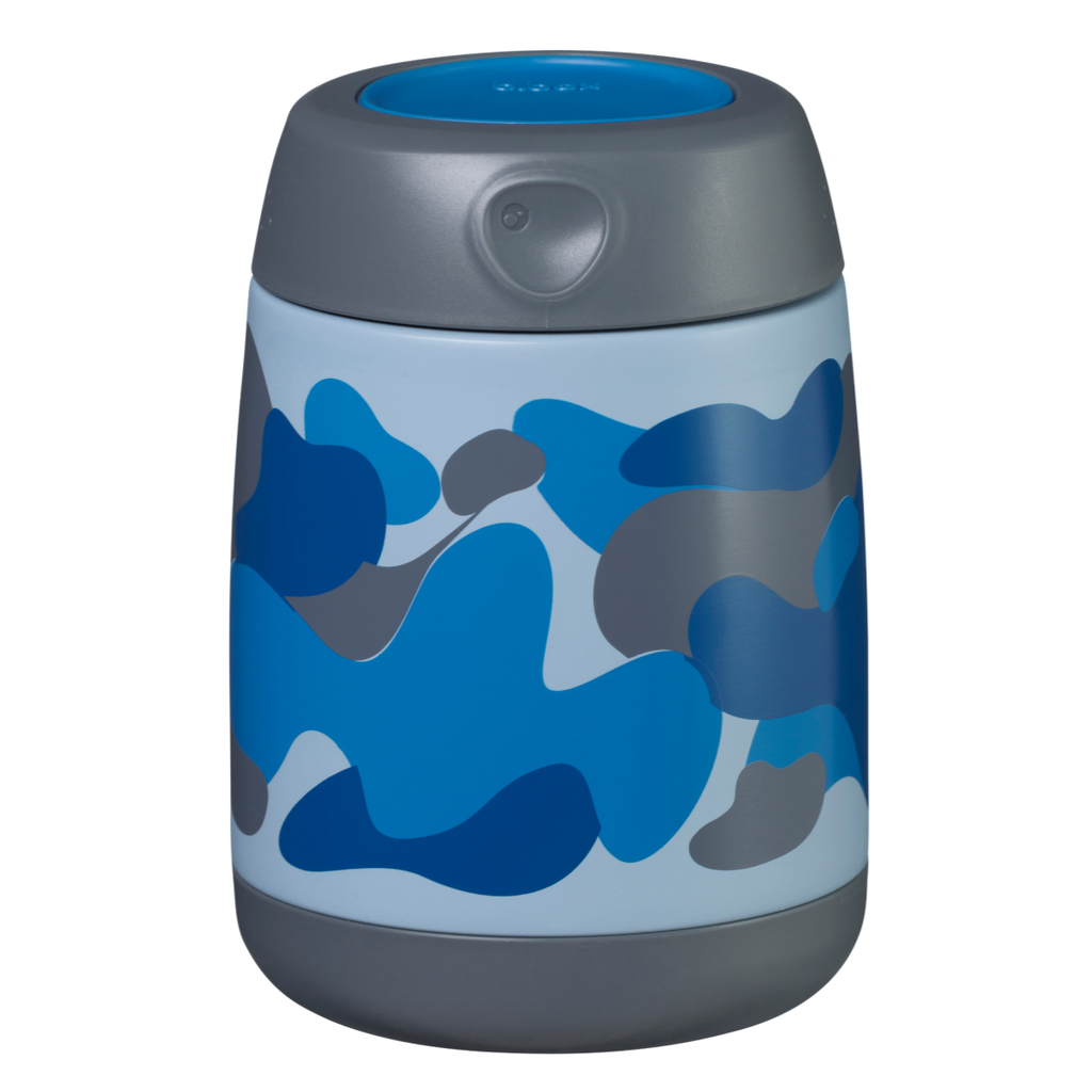 insulated mini food jar blue camo b.box
