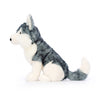 Adorable plush husky dog stuffed animal by jellycat