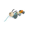 Janod sweet cocoon caterpillar pull along wooden toy