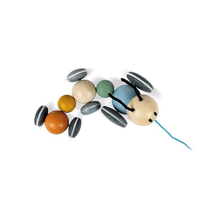 Janod Sweet cocoon caterpillar pull along toys for kids