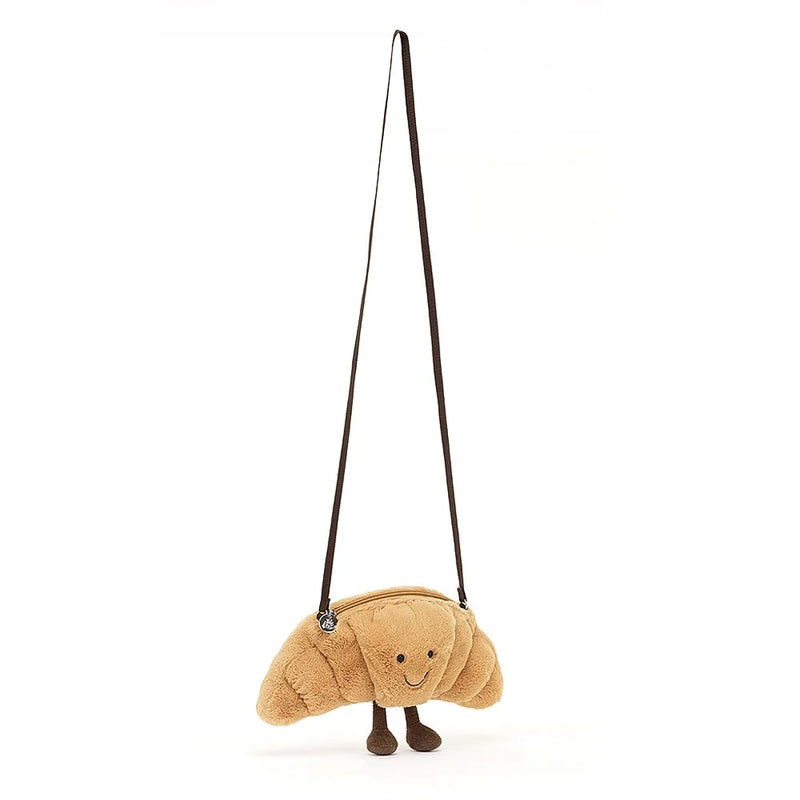 jellycats plush toy purse croissant