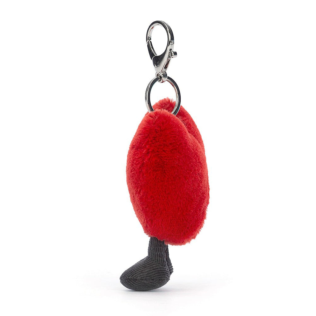 Jellycat plush toy heart bag charm