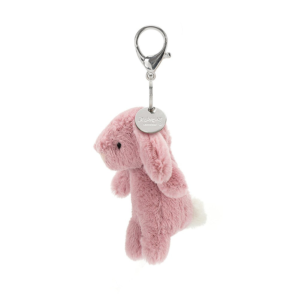 jellycat pink stuff animals bunny bag charm