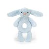 Jellycats stuffed animals blue bunny rattle