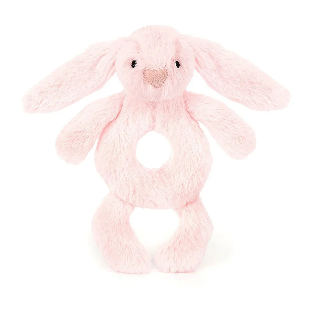 Jellycats plush toys pink bunny rattle