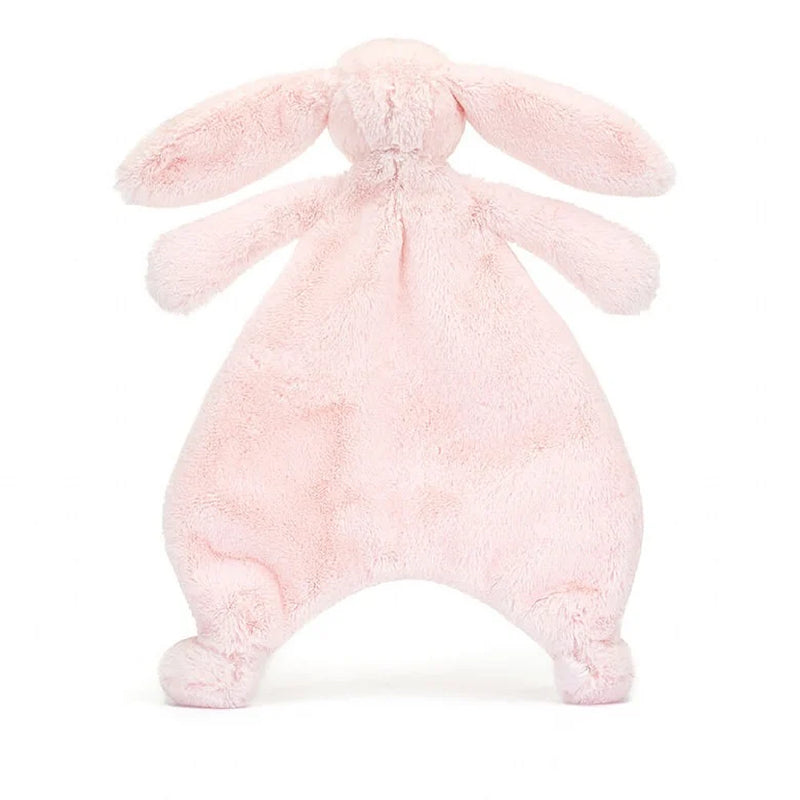 Jellycat stuffed animal pink bunny comforter