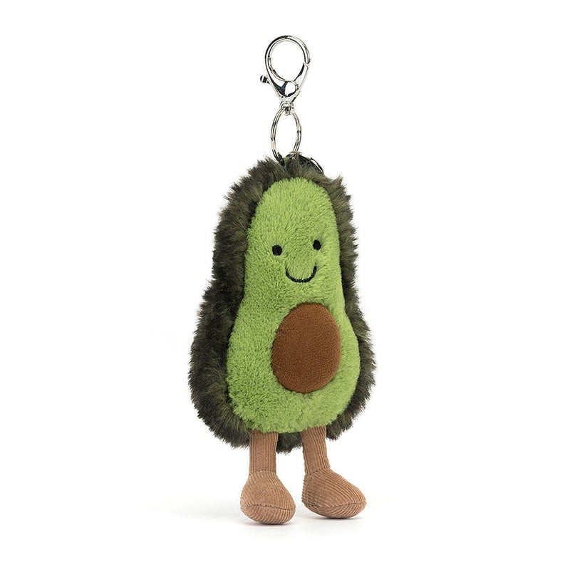 Jellycat plushies avocado bag charm