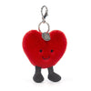 jellycat heart bag charm stuffed toy
