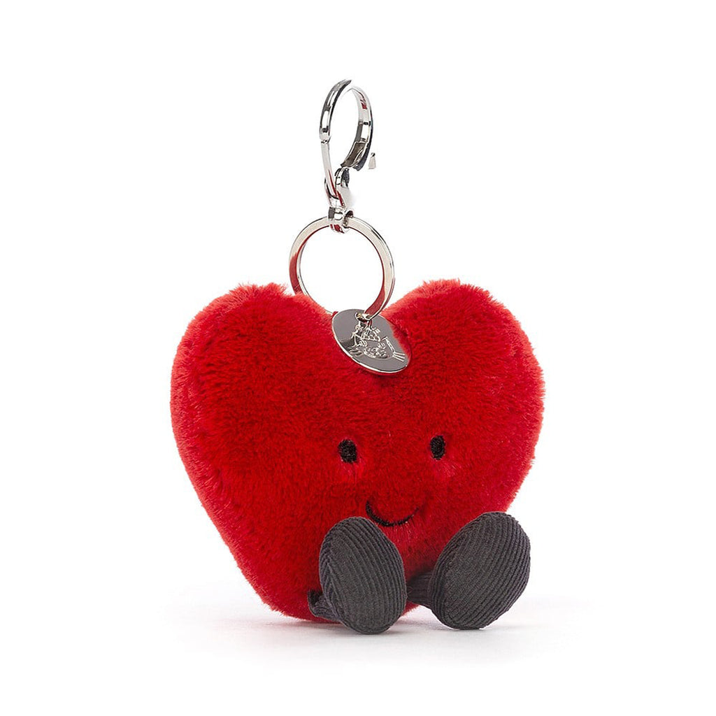 jellycat heart bag charm stuffie