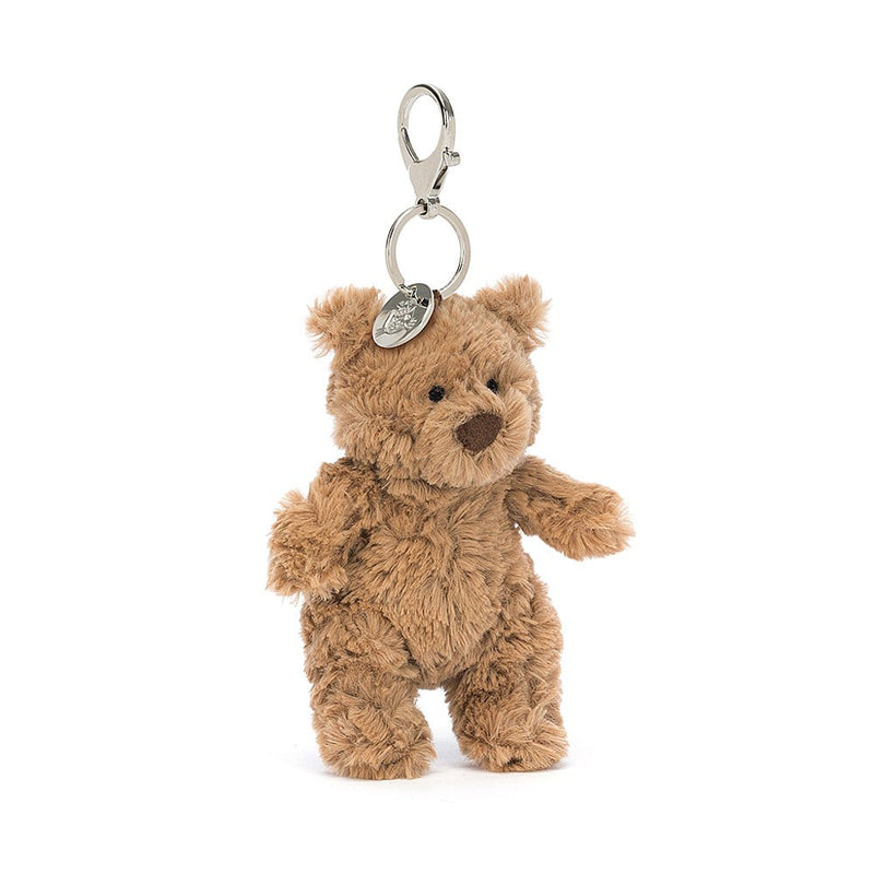 Jellycat stuffed animal bear bag charm