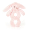 jellycat stuffed toy pink bunny rattle