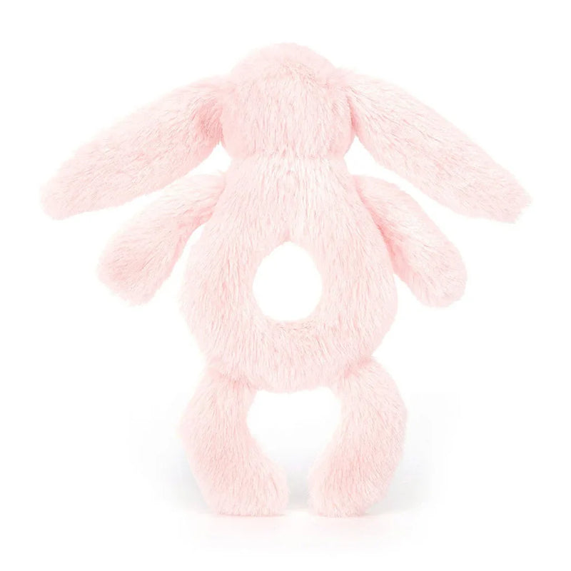 Jellycats stuffed animal pink bunny rattle