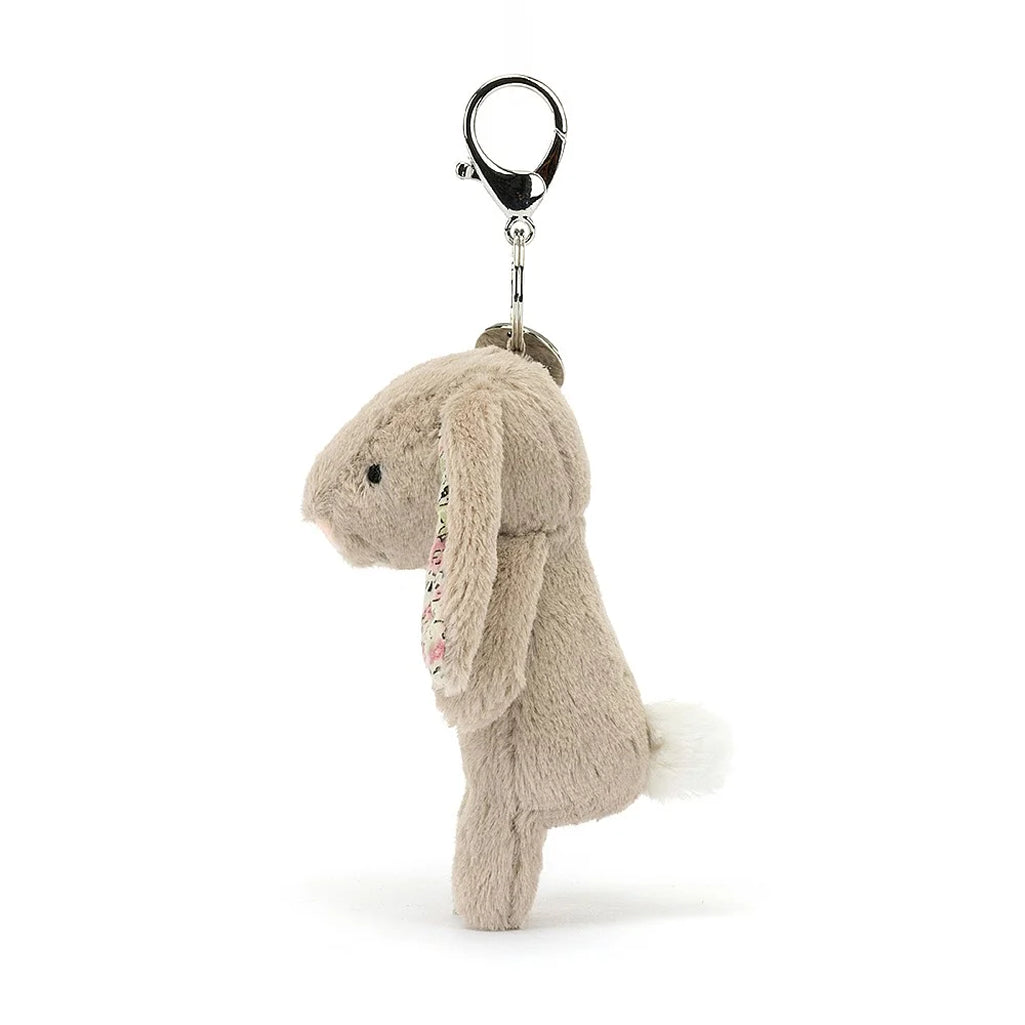 jellycats stuffed animal bashful blossom beige bunny charm