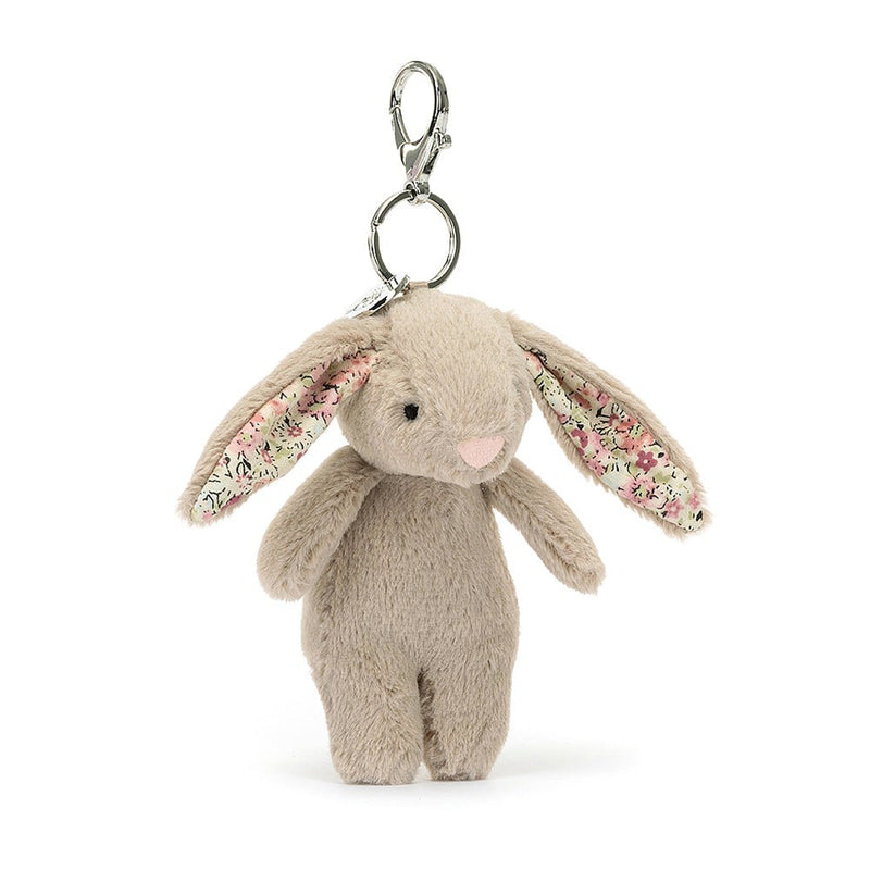 Jellycat gray bunny plush toys bag charm