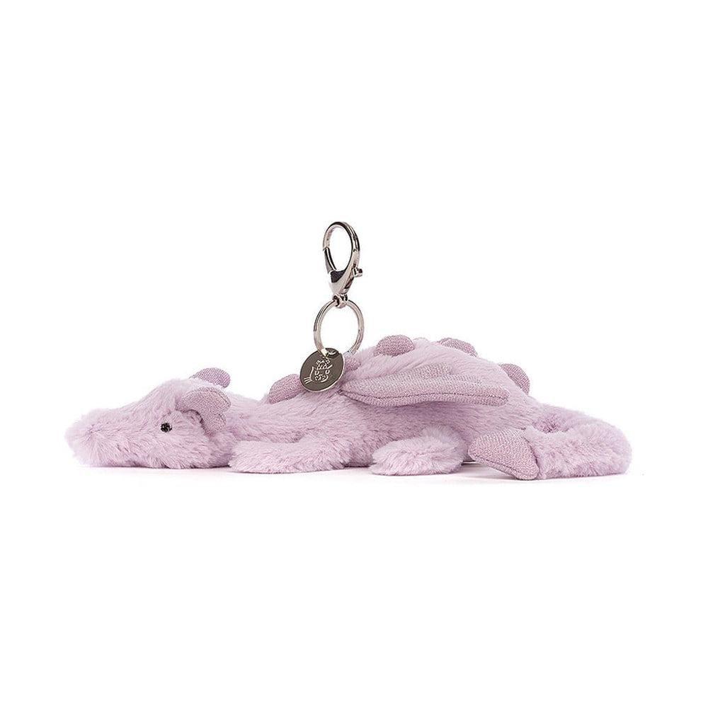 jelly cat stuffed animal lavender dragons bag charm