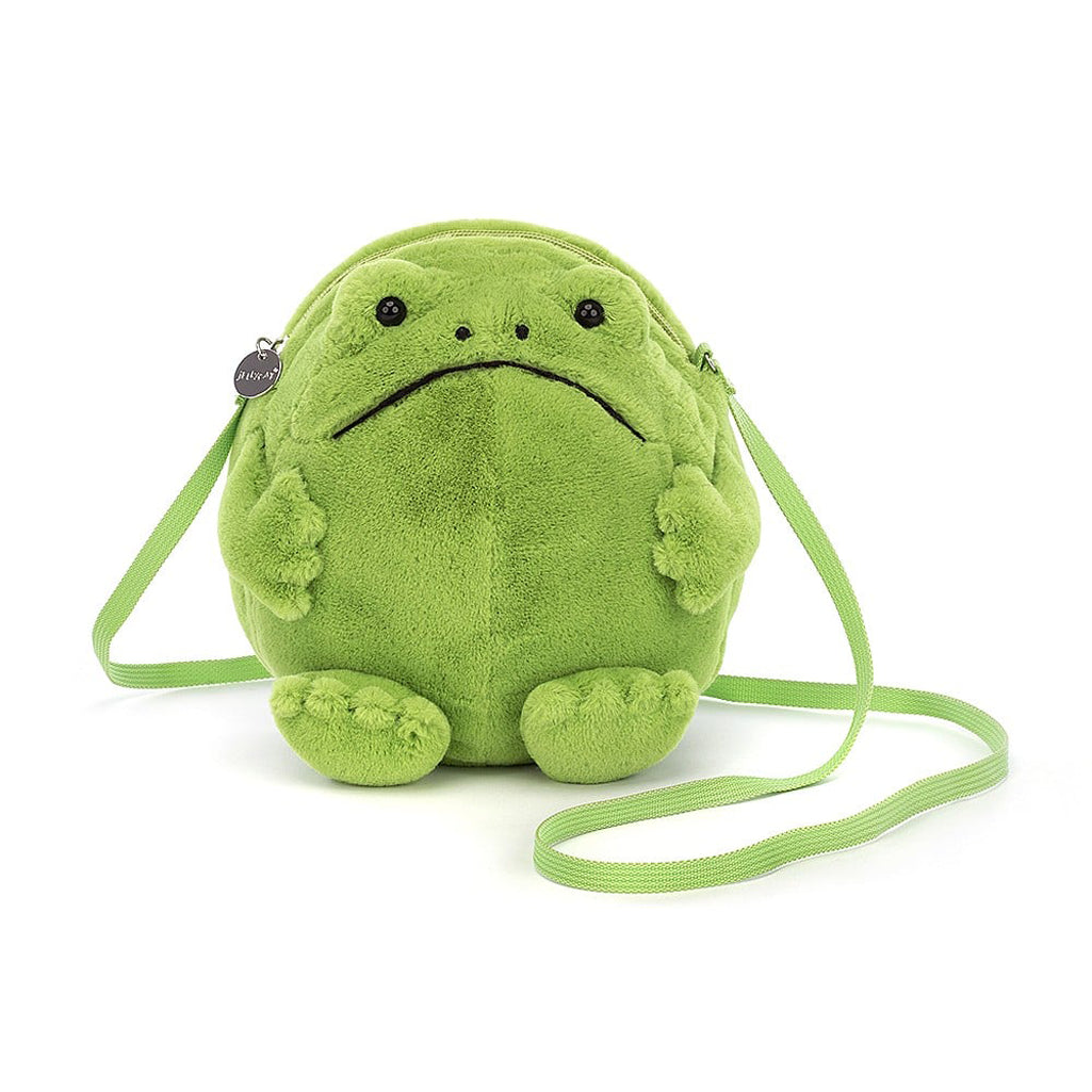 jellycat amuseable stuffed animal frog bag