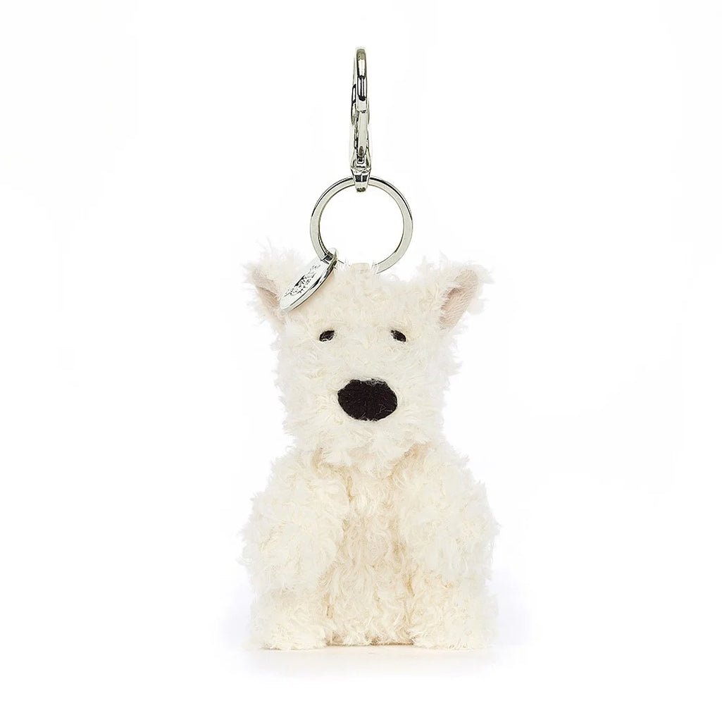 jellycat munro dog bag charm plush toy