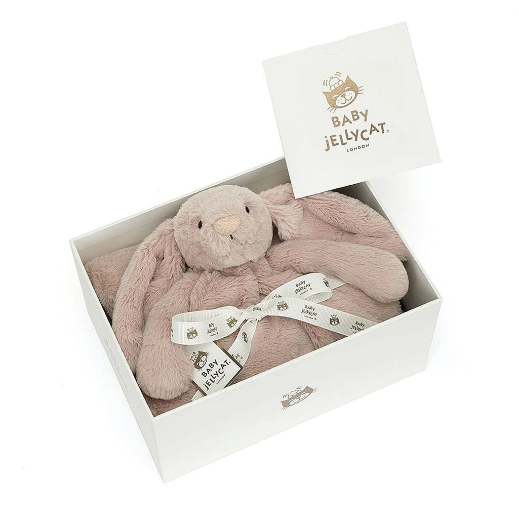 Jellycat plush bashful rosa bunny blankie