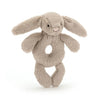 Jellycat plush bashful beige bunny rattle