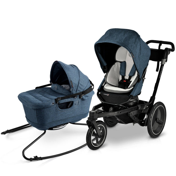 Orbit Baby Jog & Sleep Travel System melange navy best jogging stroller travel system with aero-mesh