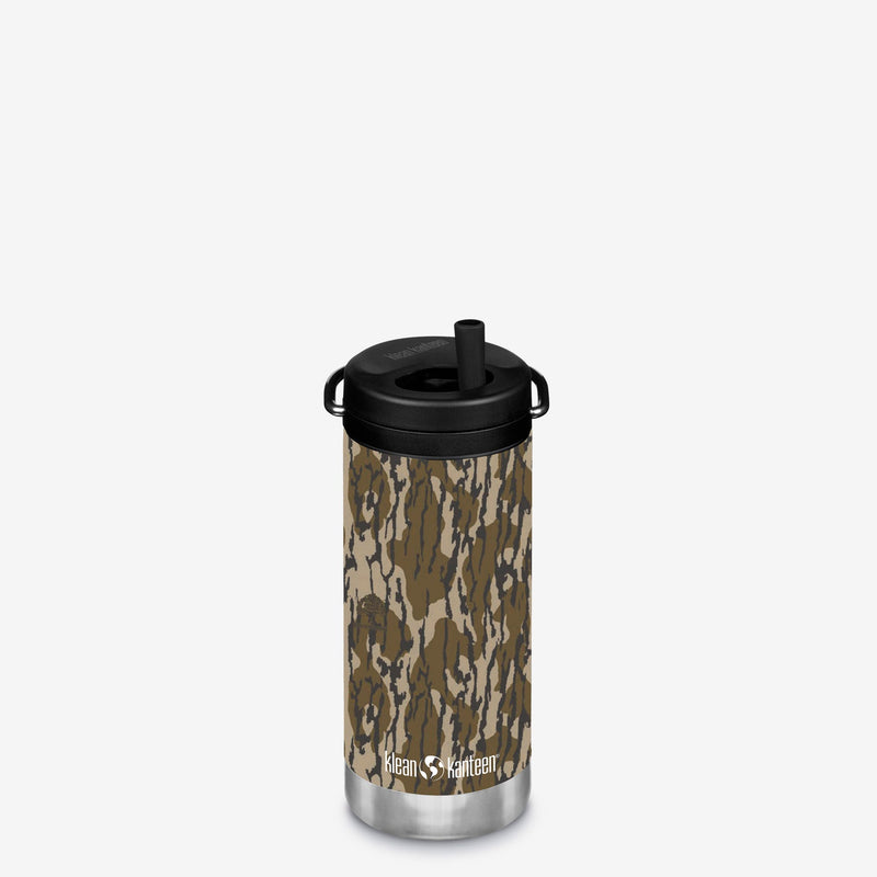 Bottomland Original Mossy Oak 12oz TKWide, leak proof twist cap and durable metal construction.