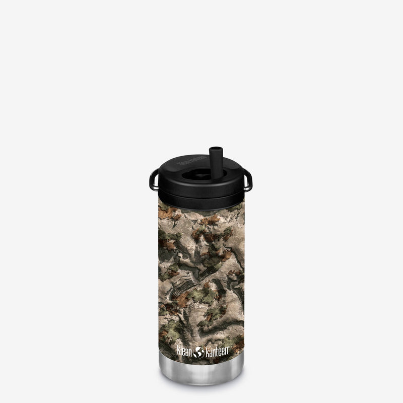 TerraGila Mossy Oak Klean Kanteen 12oz TKWide, lightweight and built in straw for convenient use.