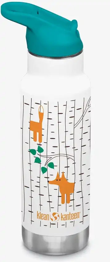 12oz Narrow Kid Flip Seal Sports Insulated Water Bottle