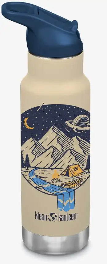 12oz Narrow Kid Flip Seal Sports Insulated Water Bottle