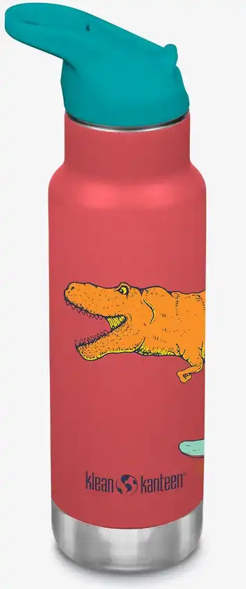 12oz Narrow Kid Flip Seal Sports Insulated Water Bottle